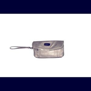 Nine West Metallic Faux Leather Wristlet